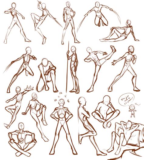 poses de anime